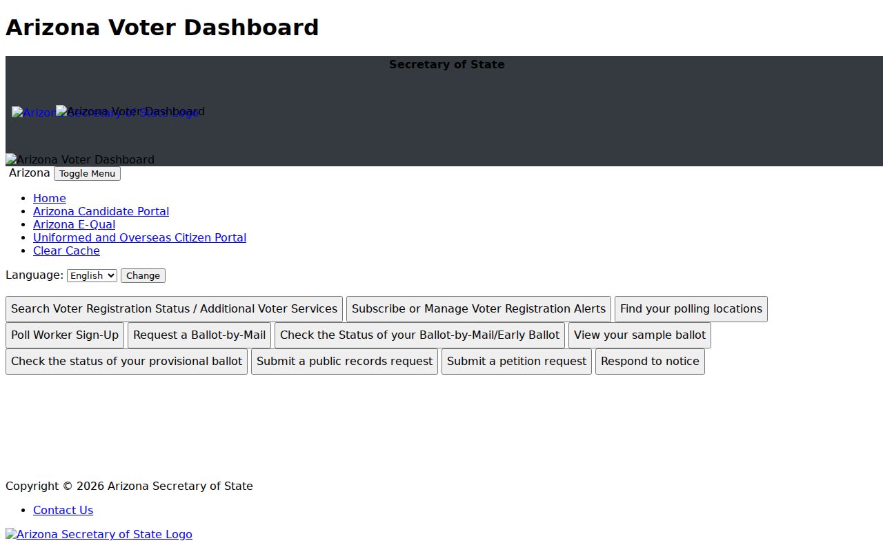 Glendale residents directory Arizona voter information portal