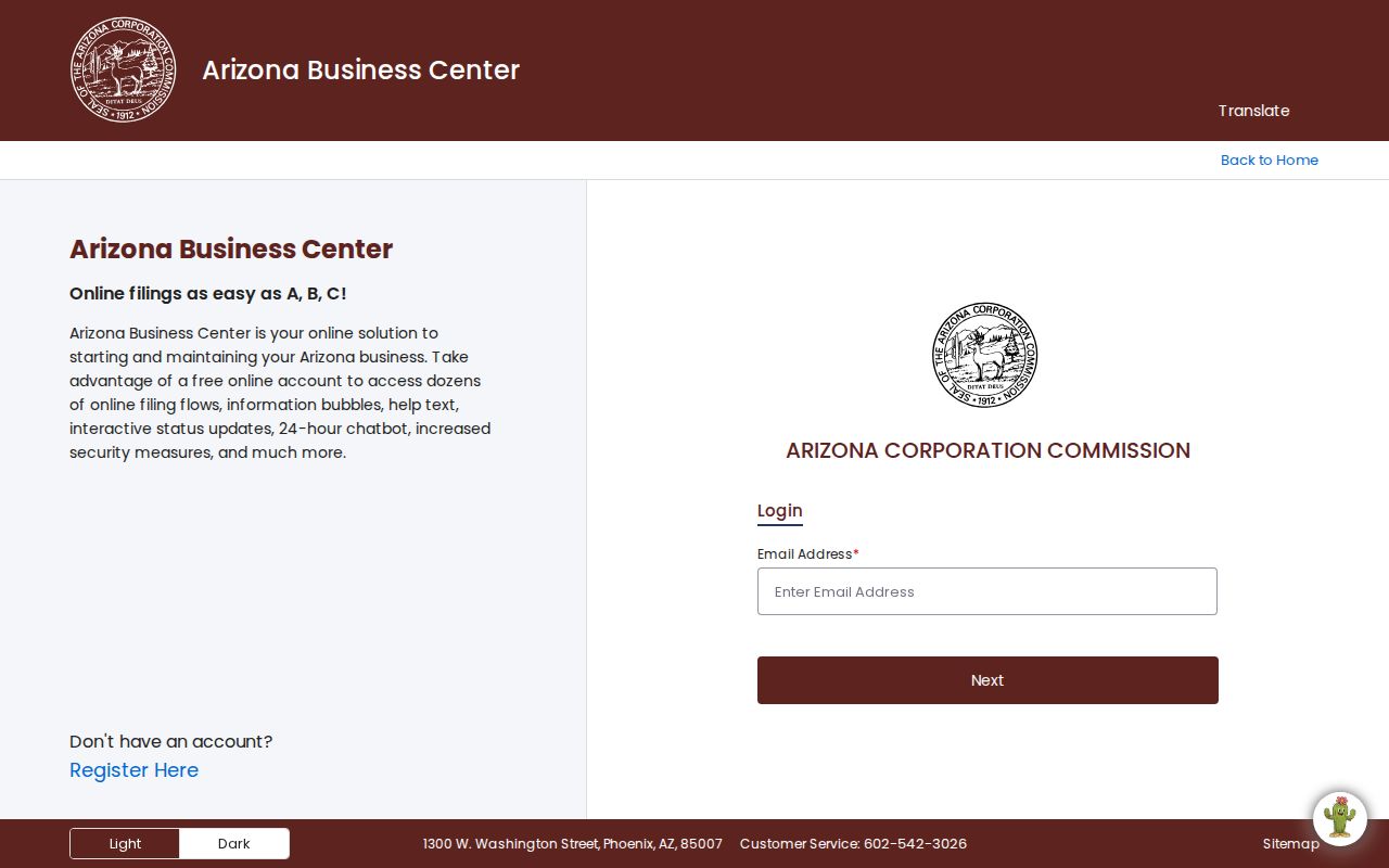 Glendale resident lookup legacy Arizona corporation entity search