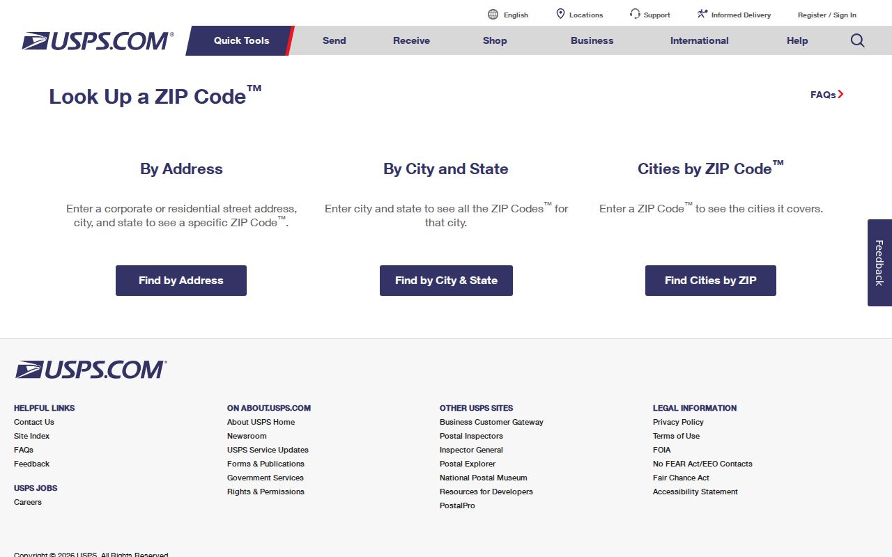 Glendale ZIP code directory USPS address verification tool